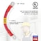 Exell Battery AWG No 1/0 Red Battery Interconnect Cable 6 with 3/8 Lugs BIC-10AWGRED6 - alternate 5